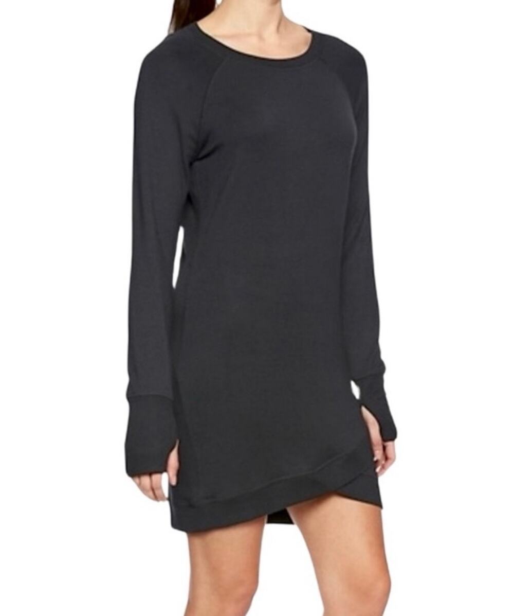 Athleta Criss Cross Mini Dress Size Small in Black *362823 EUC